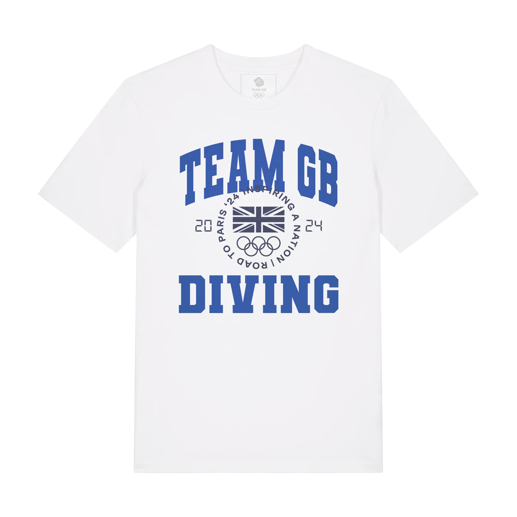 Team GB Diving Varsity White T-Shirt