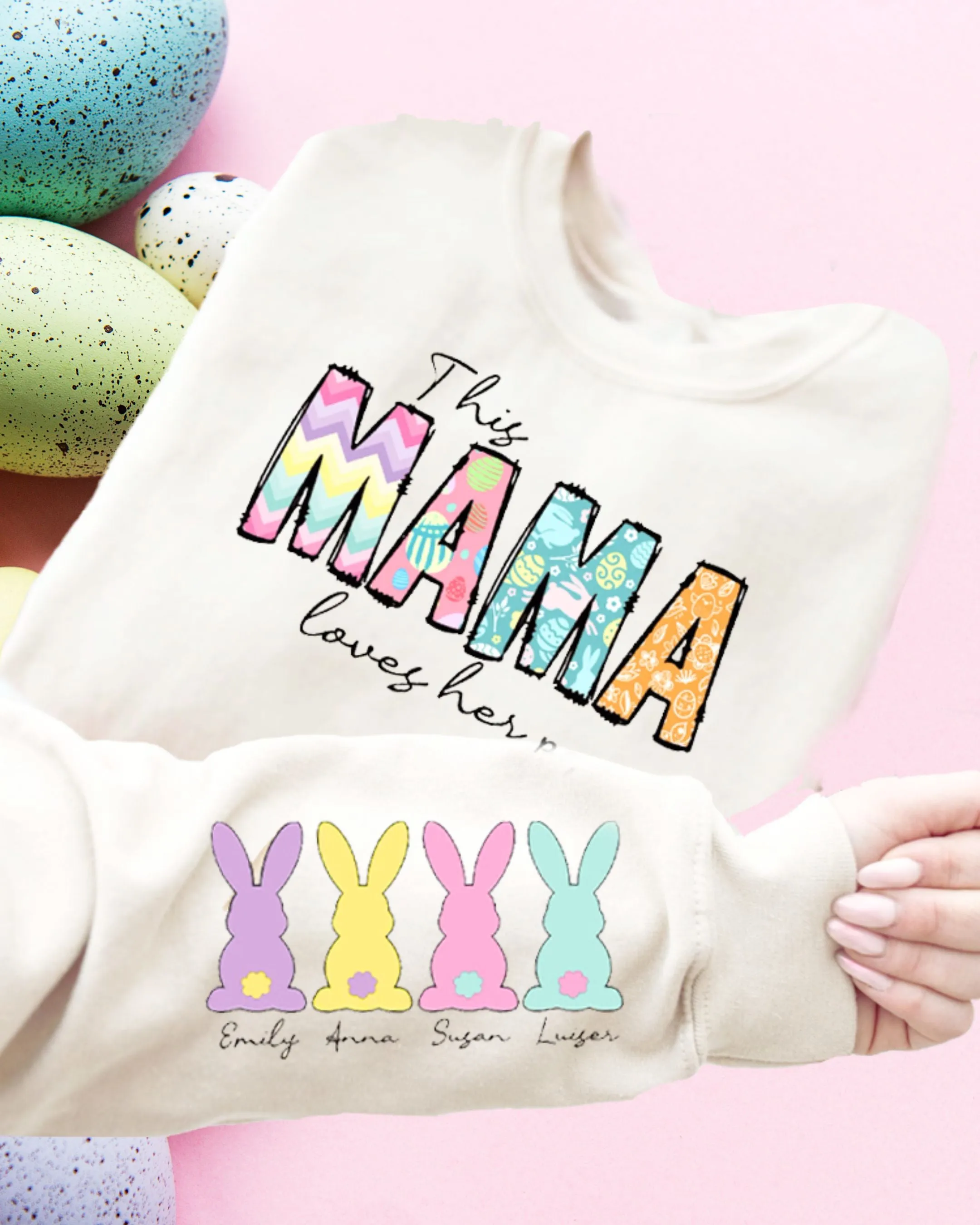 This Mama Loves her Peeps Personalized Sweater