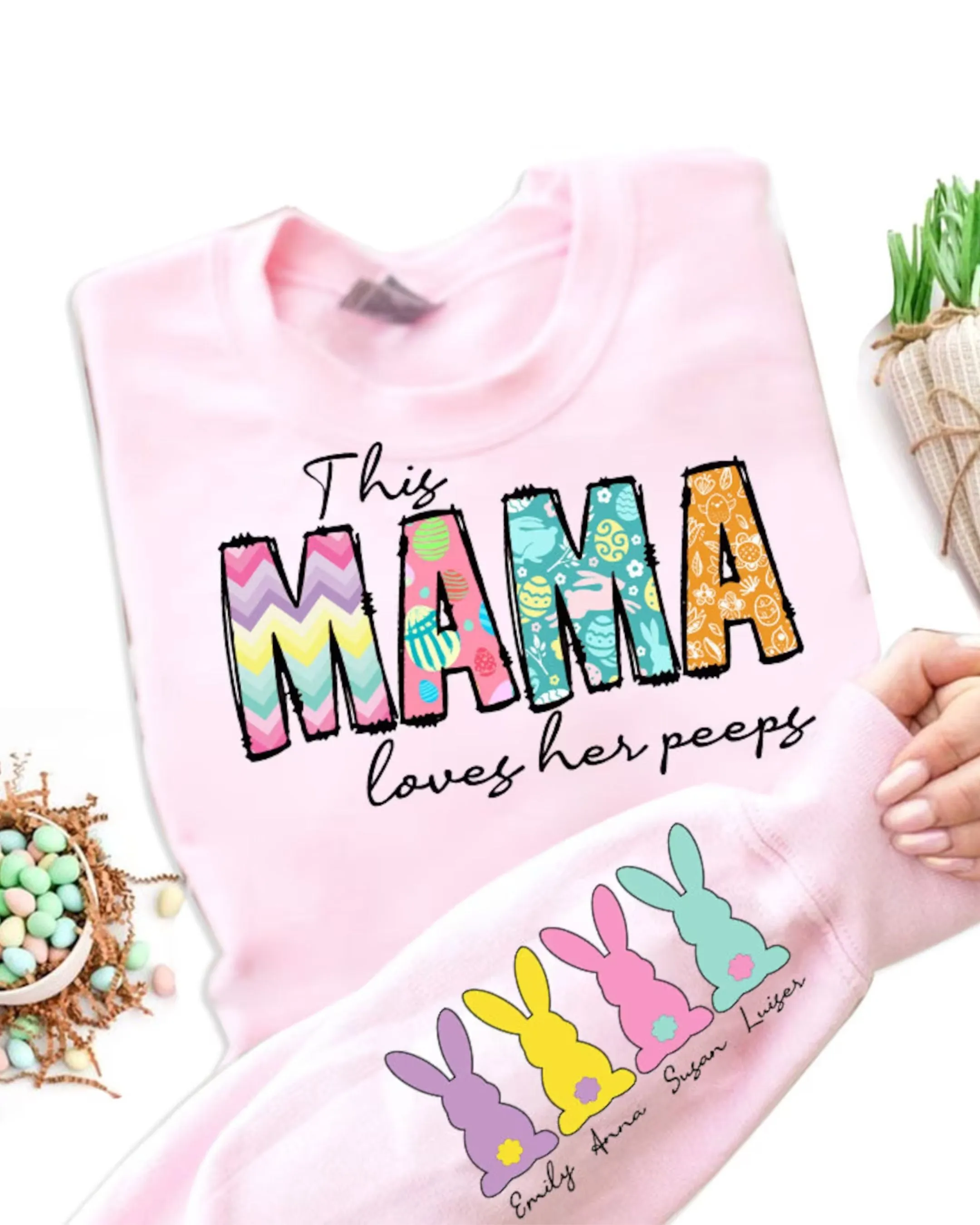 This Mama Loves her Peeps Personalized Sweater