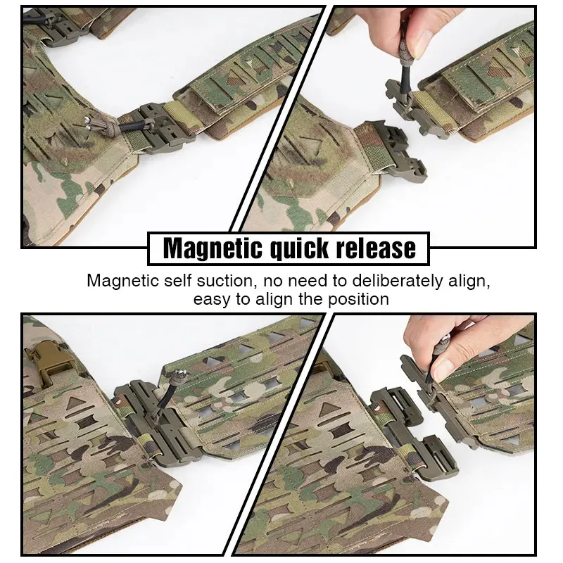 TOPTACPRO Tactical Magnetic Suction Quick Release Combat Vest