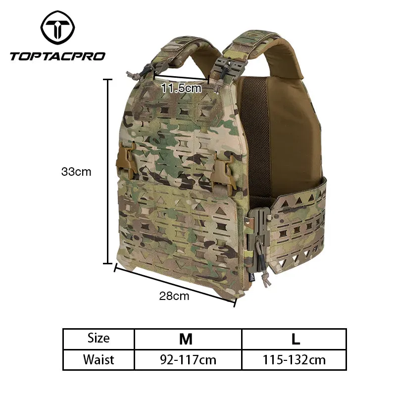 TOPTACPRO Tactical Magnetic Suction Quick Release Combat Vest