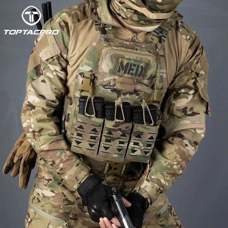 TOPTACPRO Tactical Magnetic Suction Quick Release Combat Vest