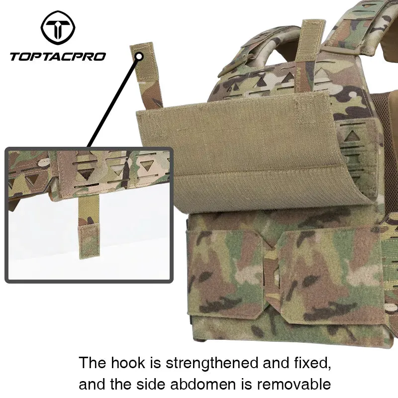 TOPTACPRO Tactical Magnetic Suction Quick Release Combat Vest