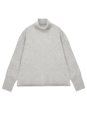 Turtleneck Loosefit Tunic_Light Grey