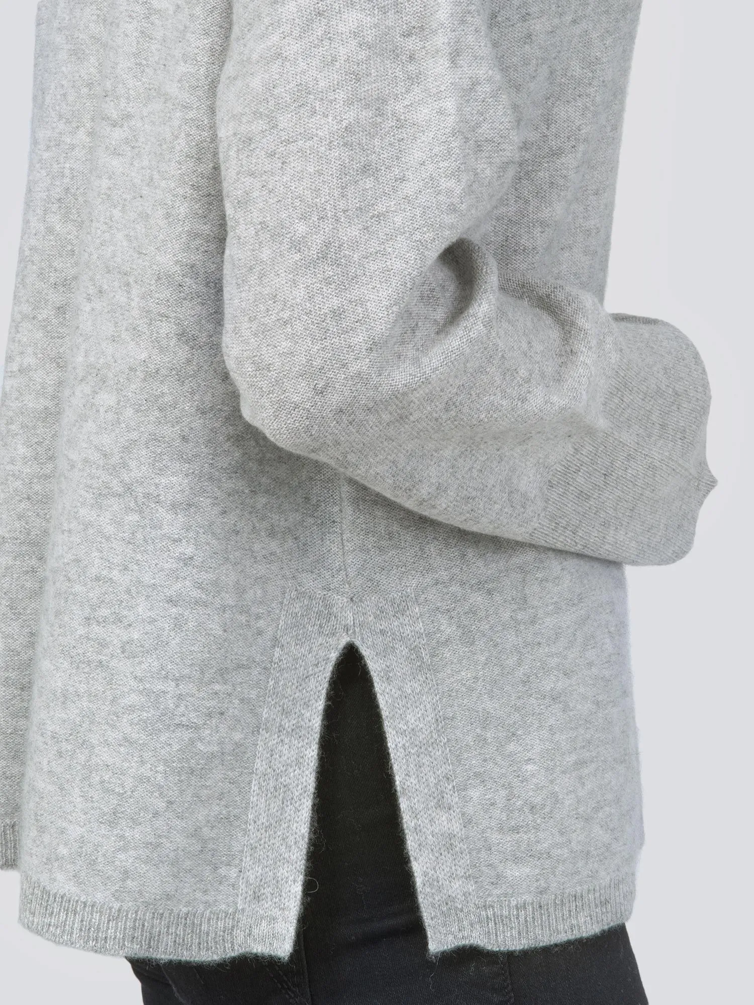 Turtleneck Loosefit Tunic_Light Grey