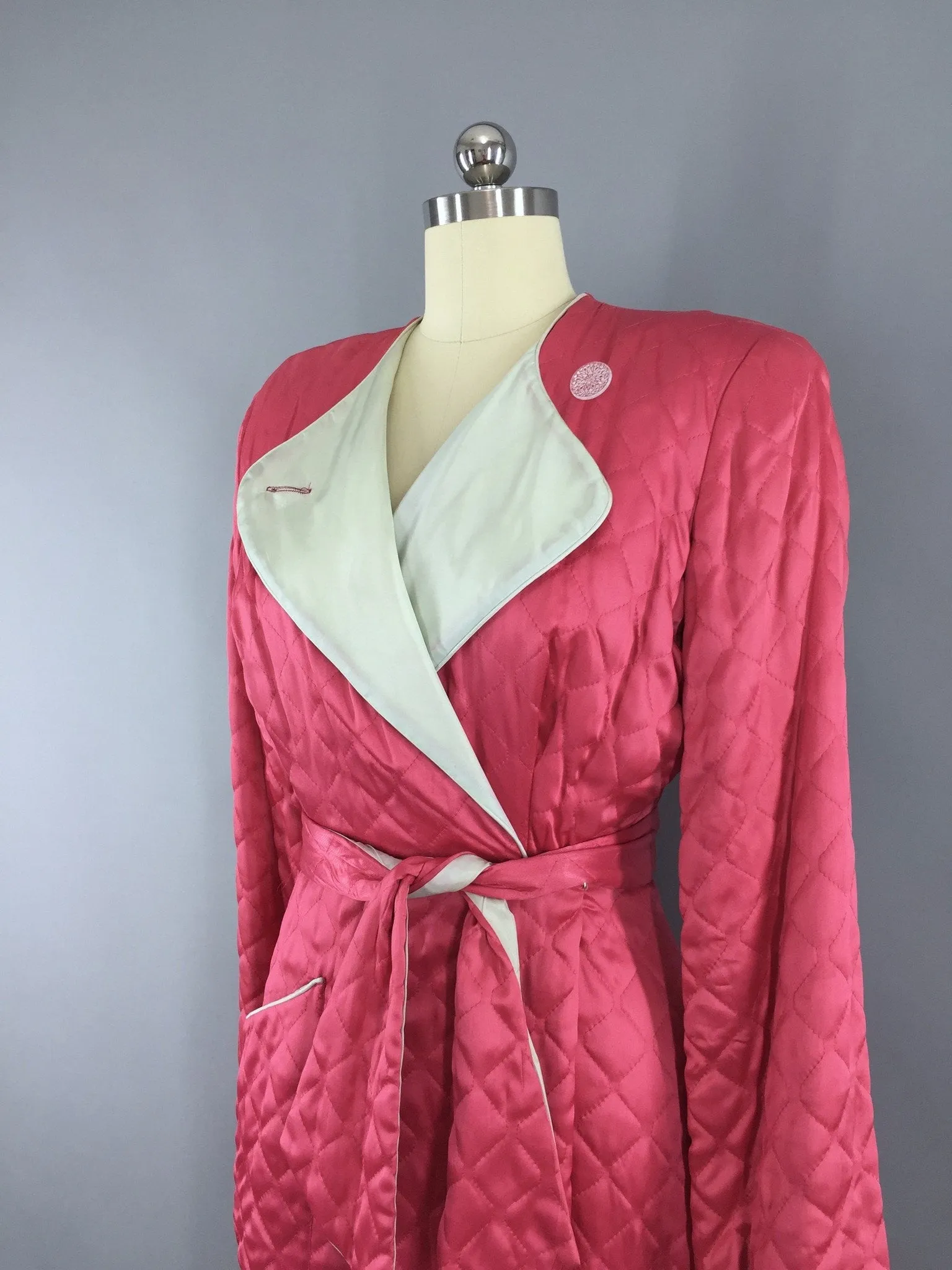 Vintage 1940s TEXTRON Hostess Coat Robe