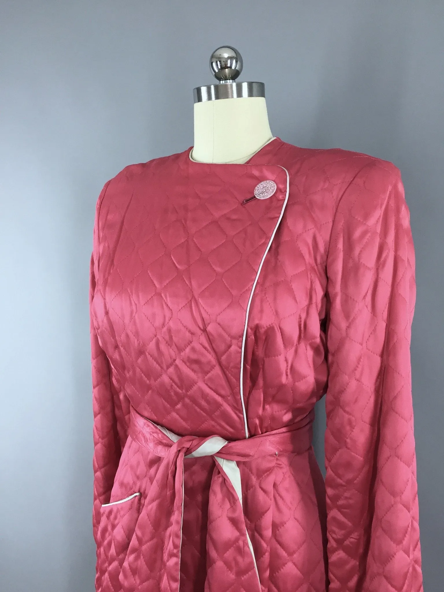 Vintage 1940s TEXTRON Hostess Coat Robe