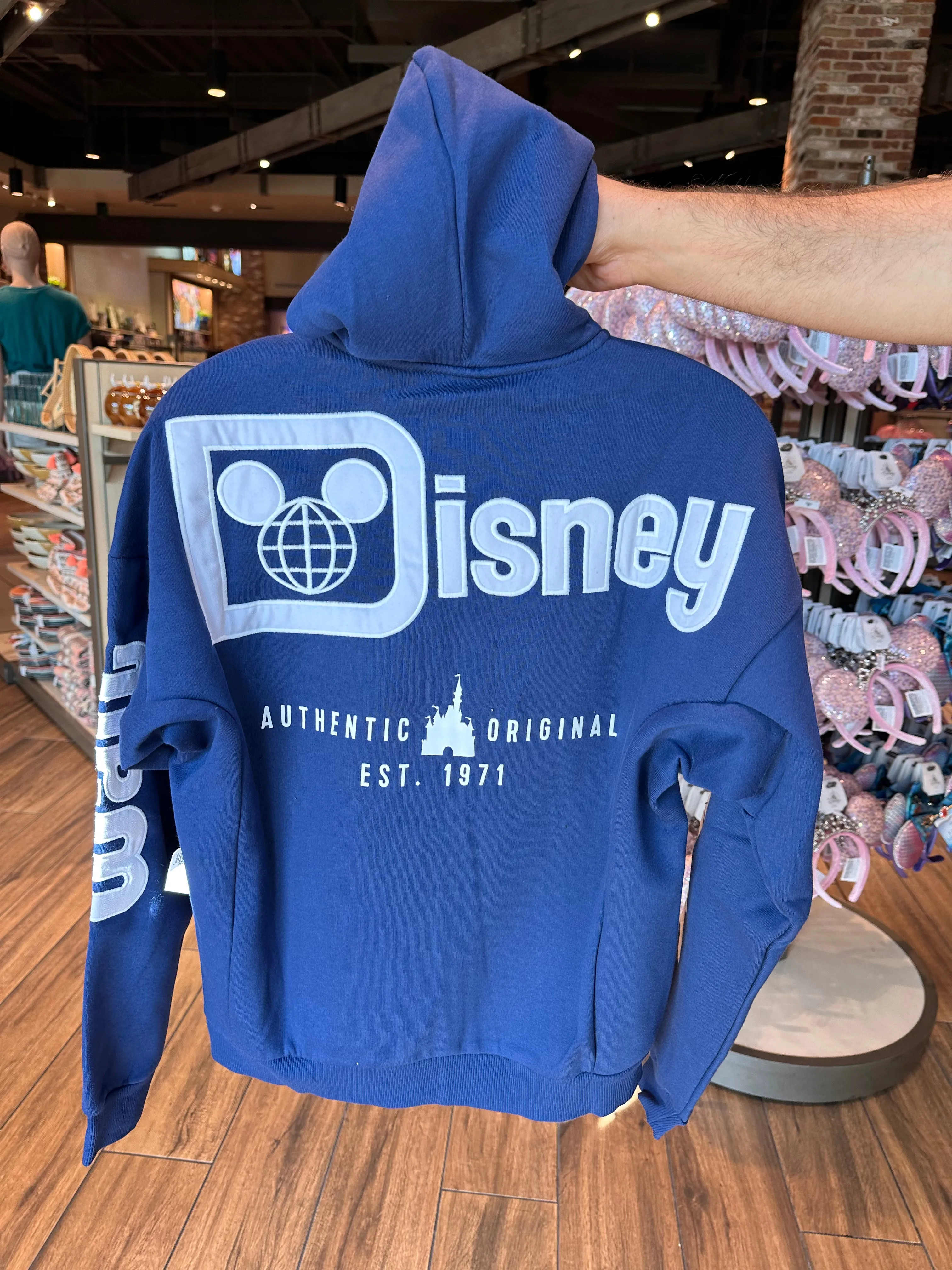 Walt Disney World Navy Zip Up Hoodie