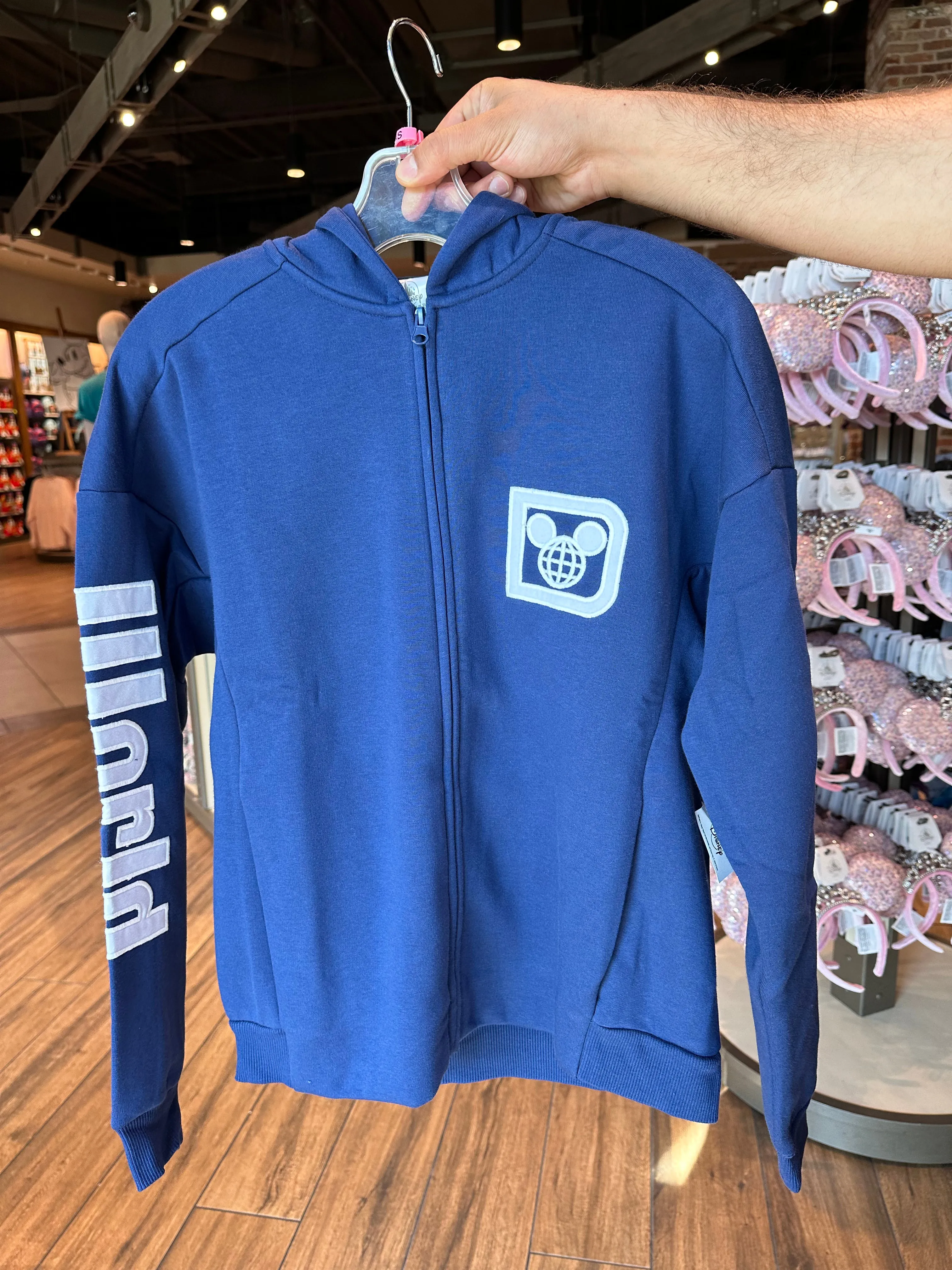 Walt Disney World Navy Zip Up Hoodie