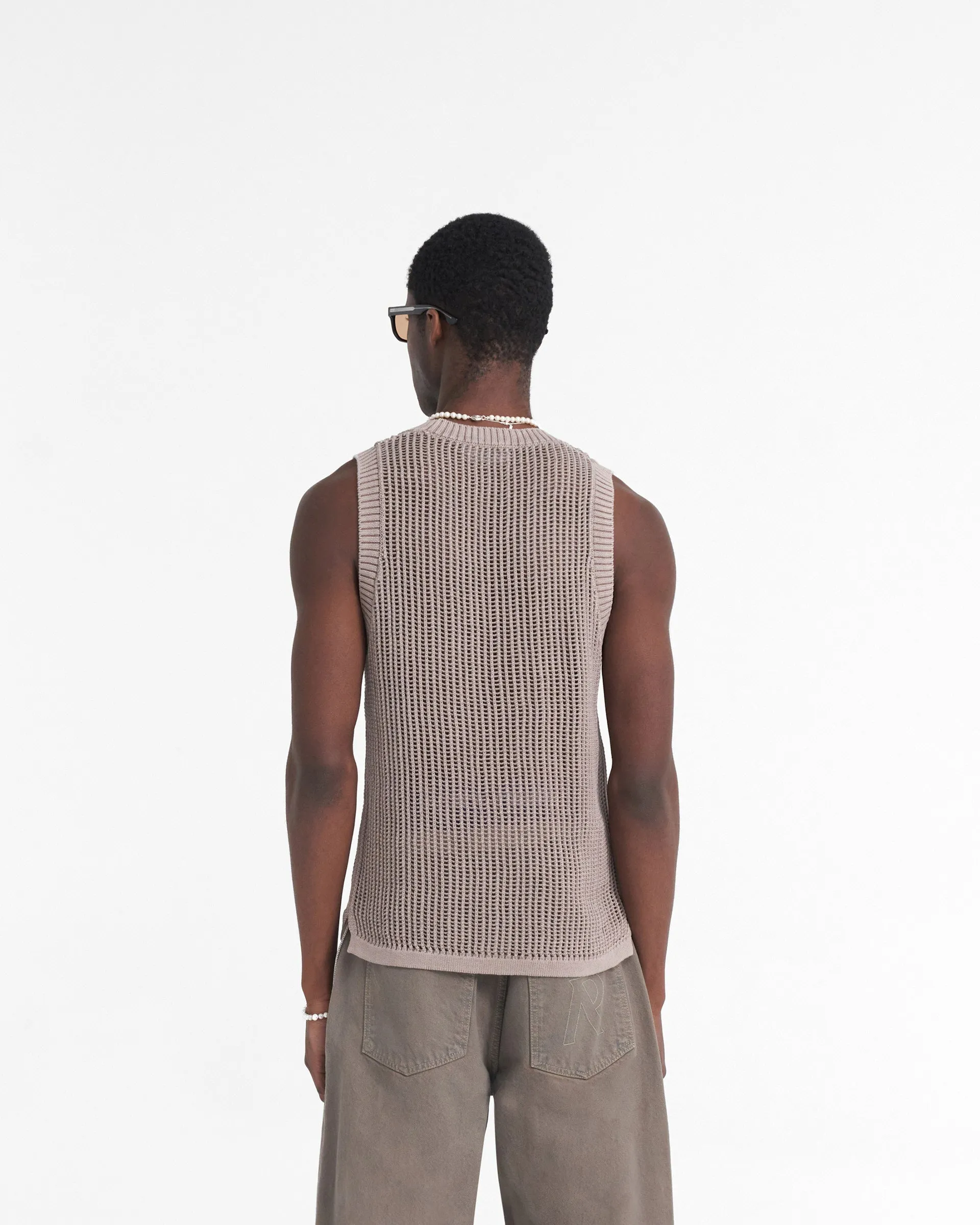 Washed Knit Vest - Dawn