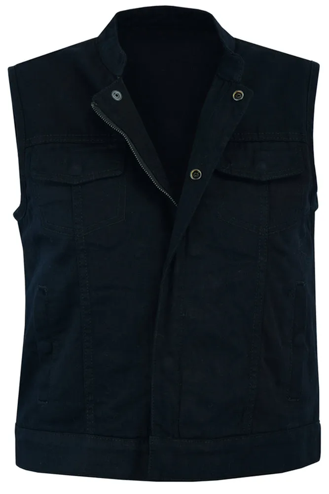 Women's Advance All-Black Construction Denim Vest