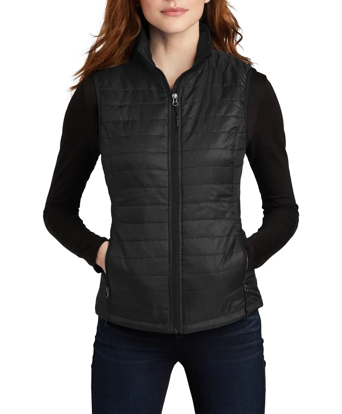 Women's Sleeveless Packable Puffy Water-Resistant Vest