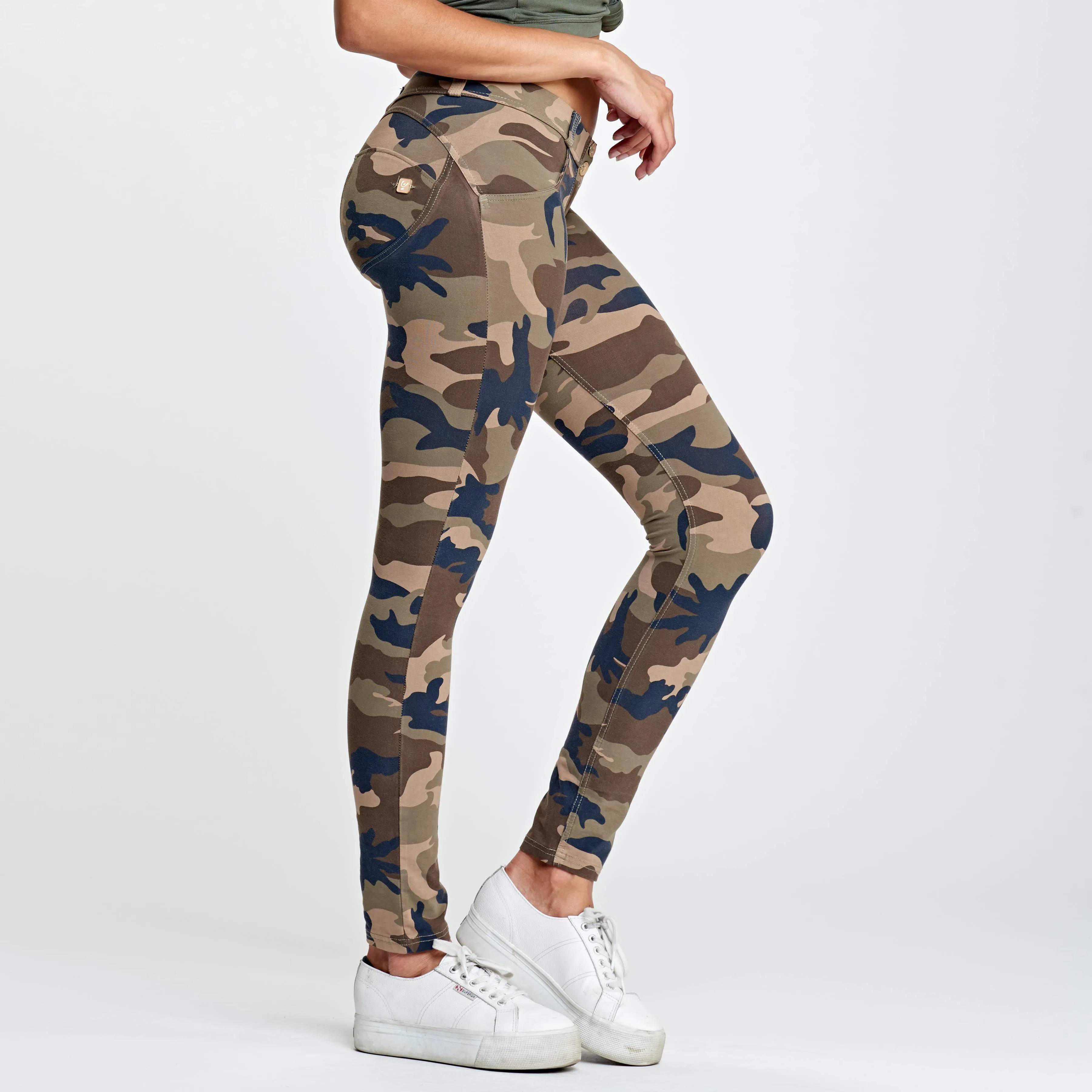 WR.UP® Fashion - Low Waist - Full Length - Brown Camo
