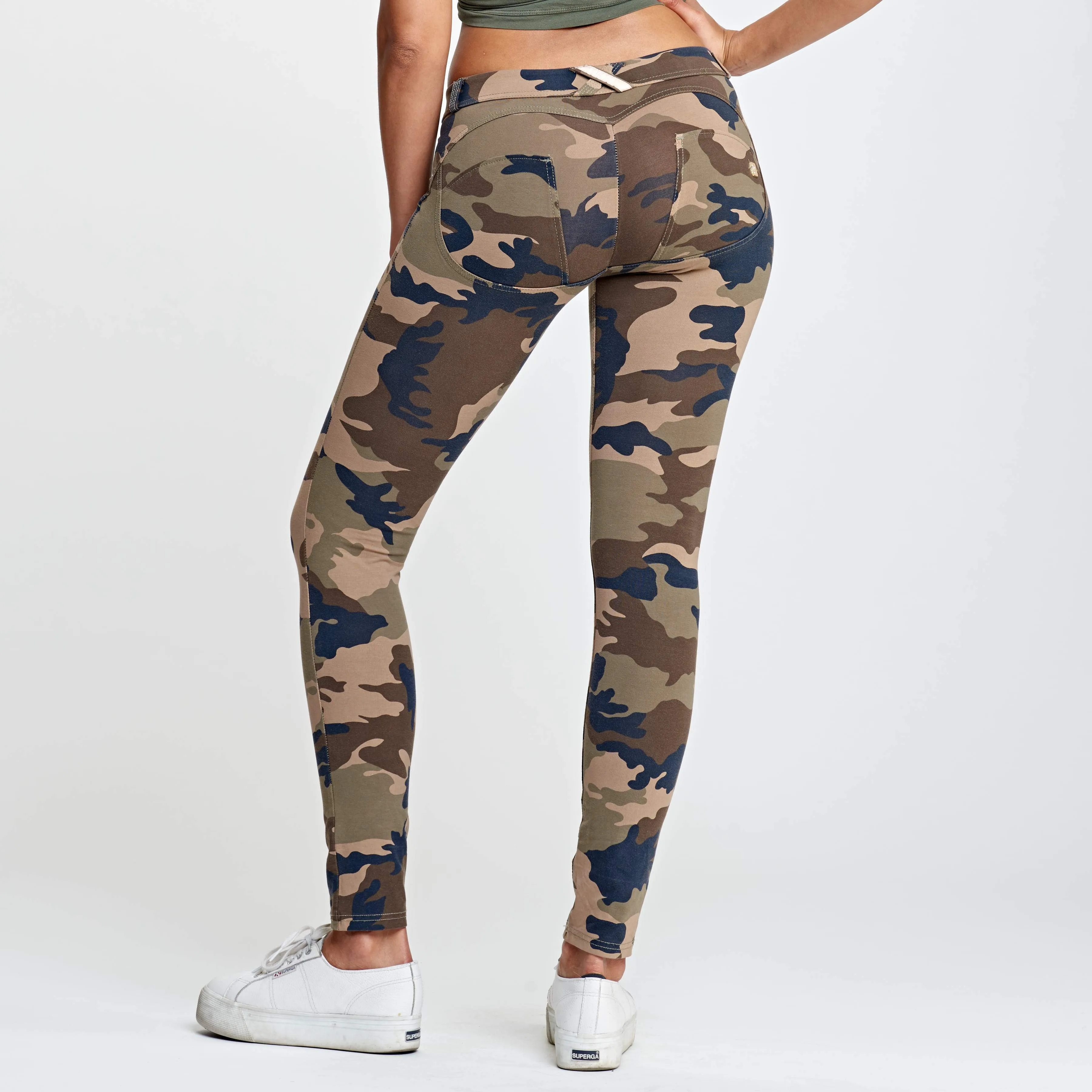WR.UP® Fashion - Low Waist - Full Length - Brown Camo