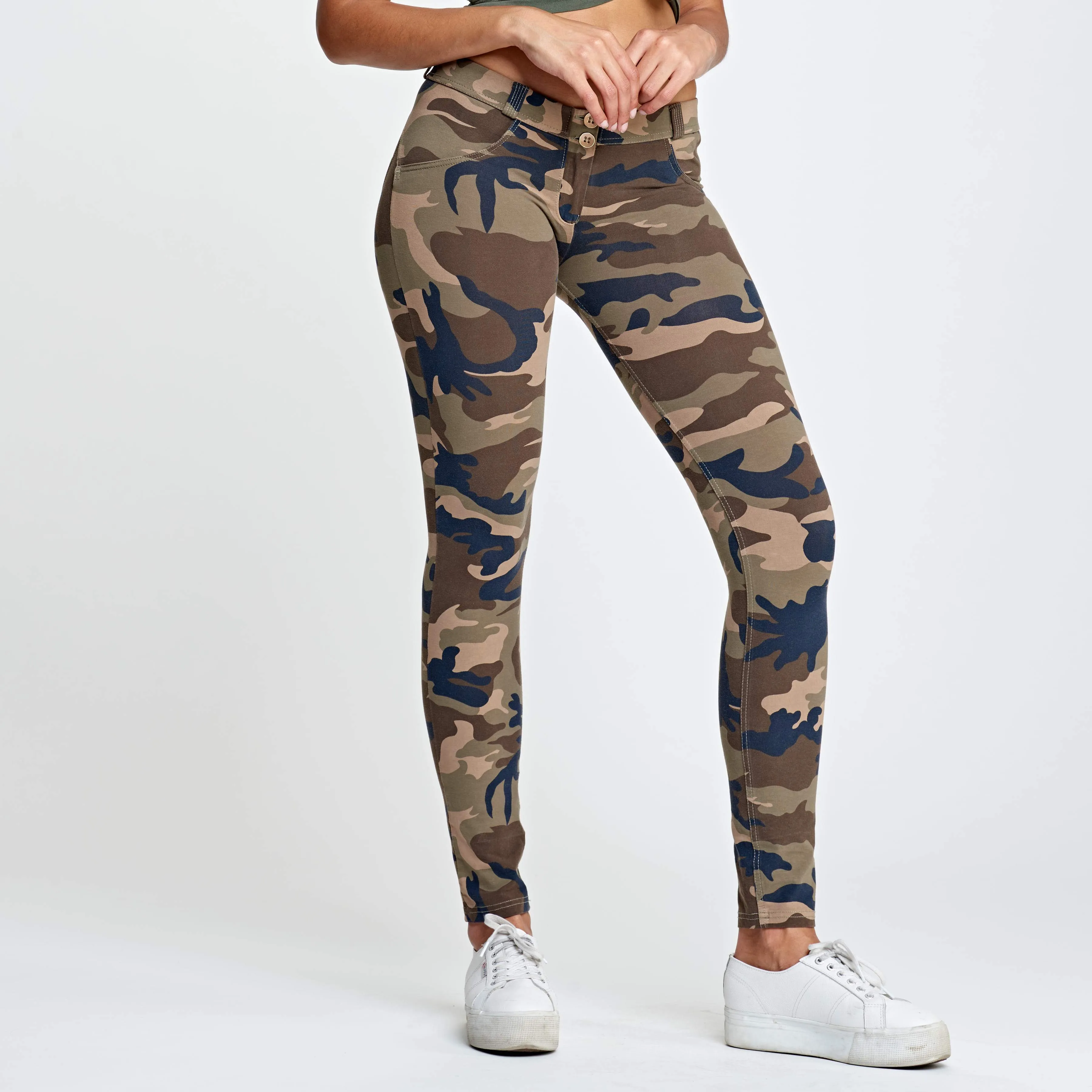 WR.UP® Fashion - Low Waist - Full Length - Brown Camo